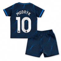 Dětský Fotbalový dres Chelsea Mykhailo Mudryk #10 2023-24 Venkovní Krátký Rukáv (+ trenýrky)
